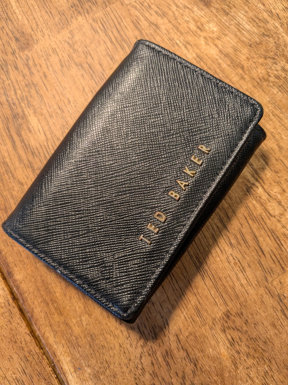 Ted Baker Black Leather Card Holder Wallet